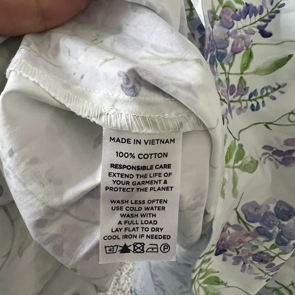 NWT Hill House Sz XS Matilda Midi Dress Wisteria White Floral Bridgerton Cottage - Picture 14 of 14